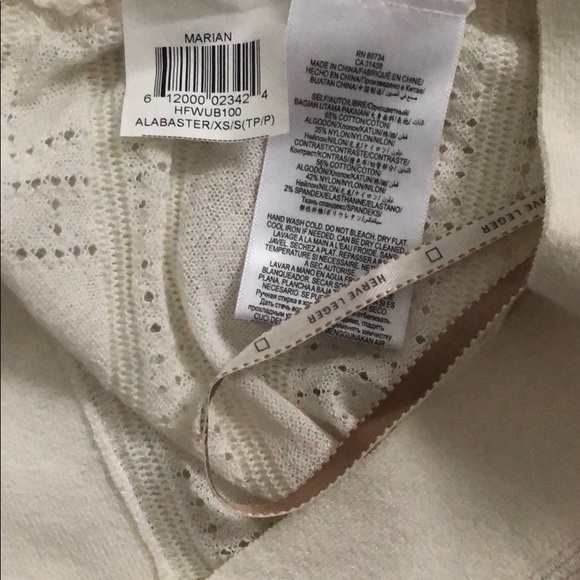 Herve Leger Marian Knit Cover-Up White/Ivory - Picture 5 of 5